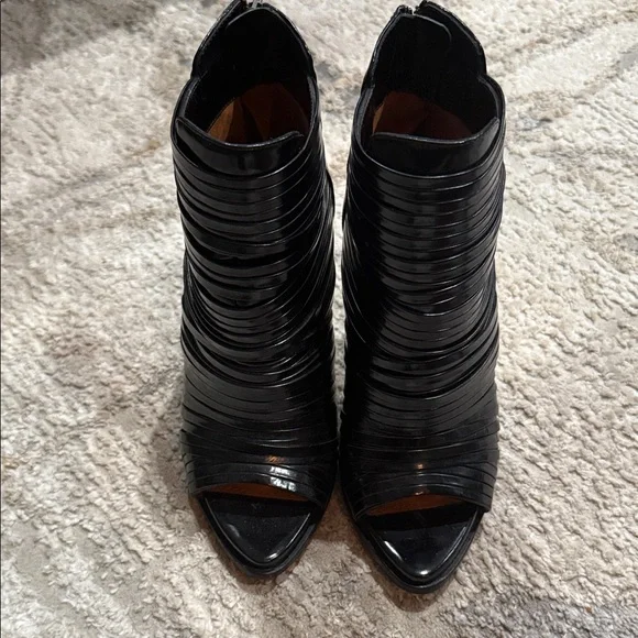 Givenchy Black Strappy Heeled Boots